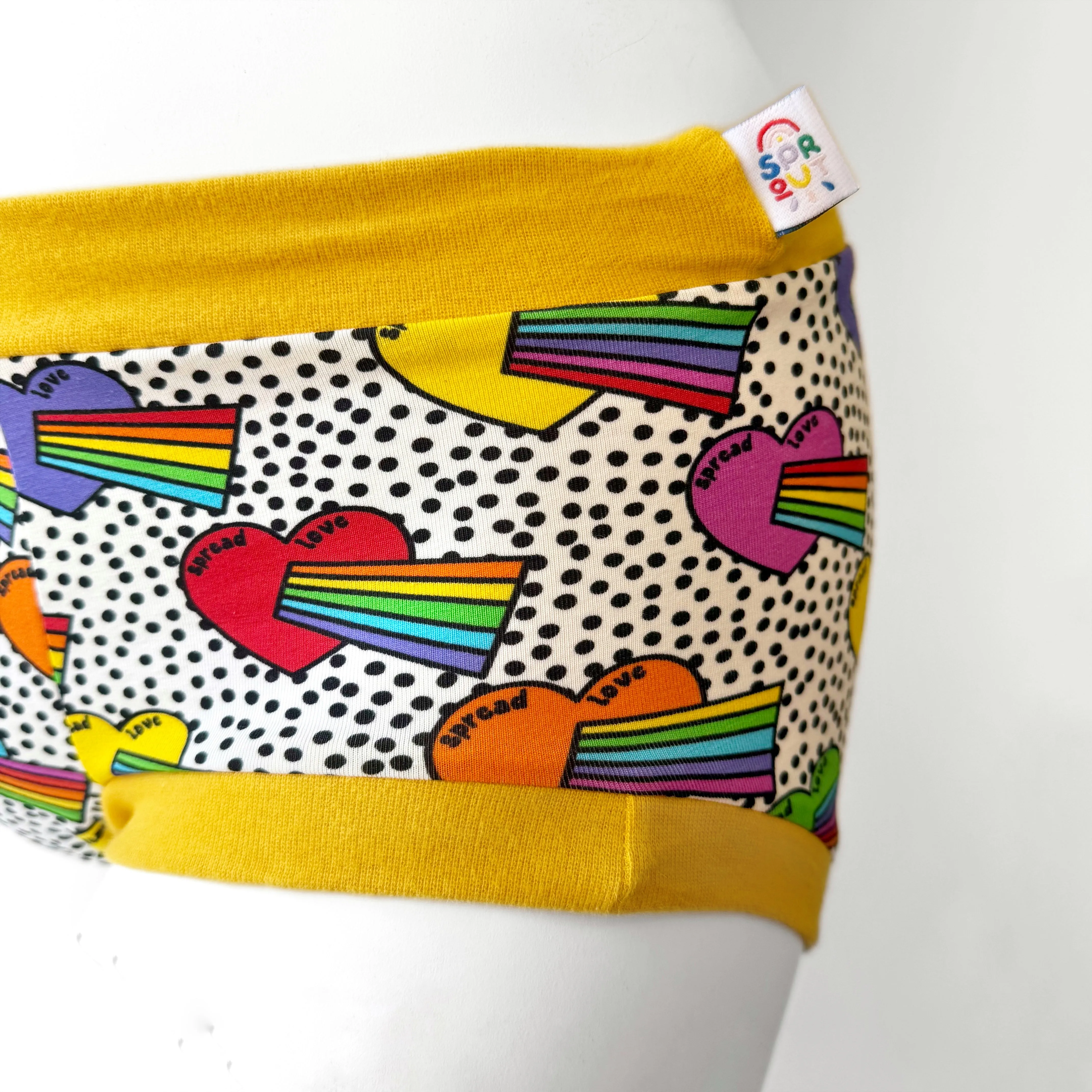 Love Heart Pouch Fronted Briefs | Men’s Pants | Organic Cotton Underwear