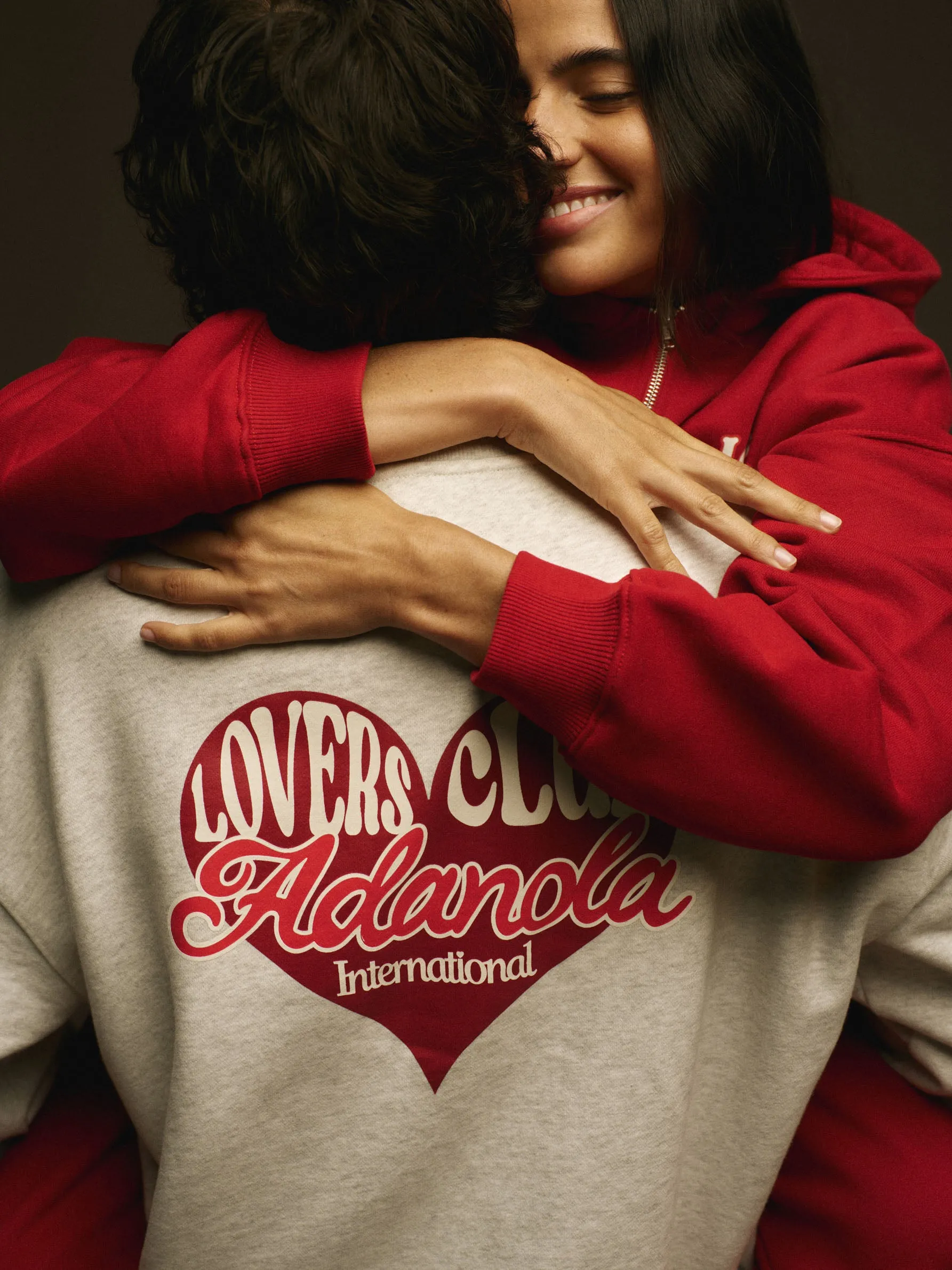 Lovers Club Oversized Sweatshirt - Light Grey Melange