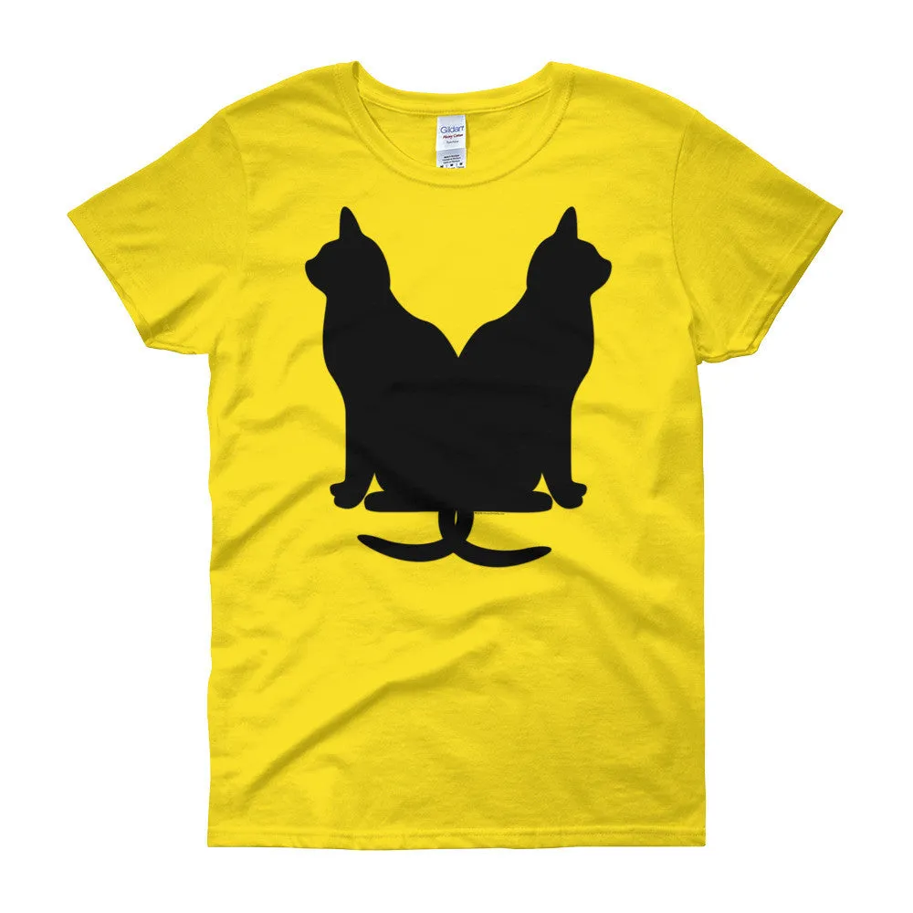 Lucky Black Cats Fitted T-Shirt