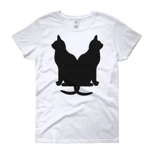 Lucky Black Cats Fitted T-Shirt