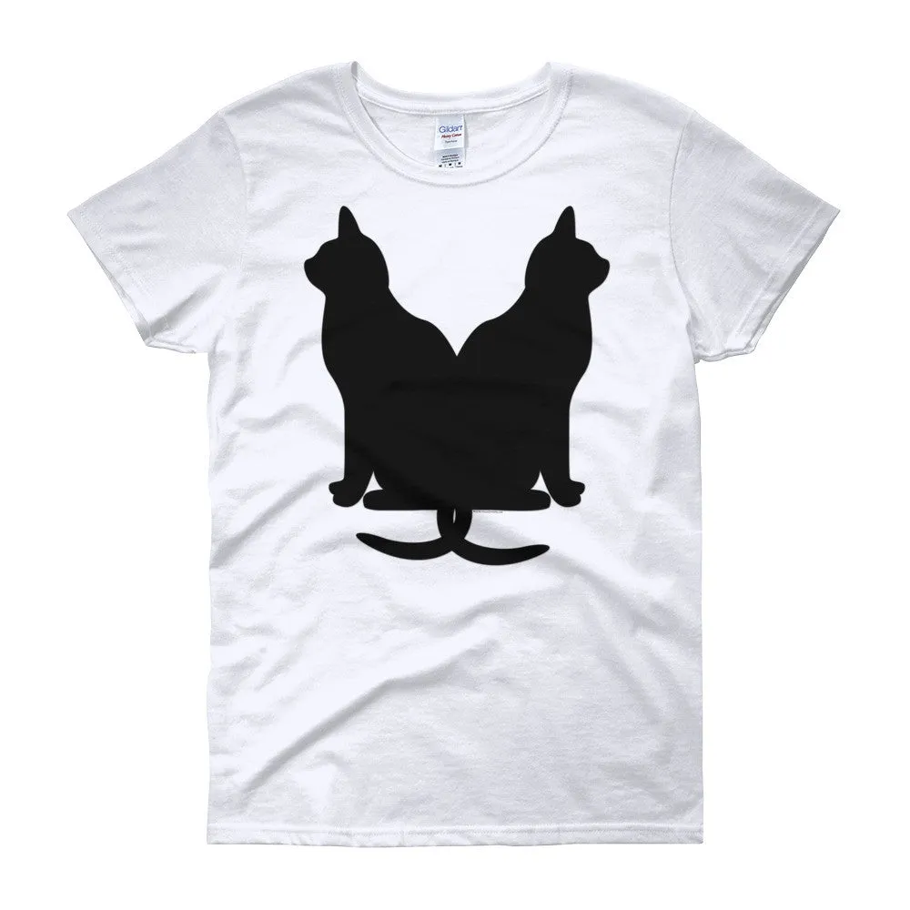 Lucky Black Cats Fitted T-Shirt