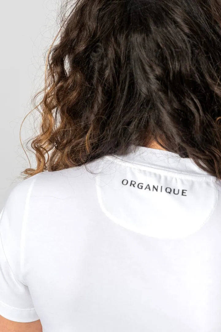 Lyocell Round Neck T-Shirt | White