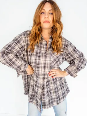 Mad for Plaid Oversized Button Up