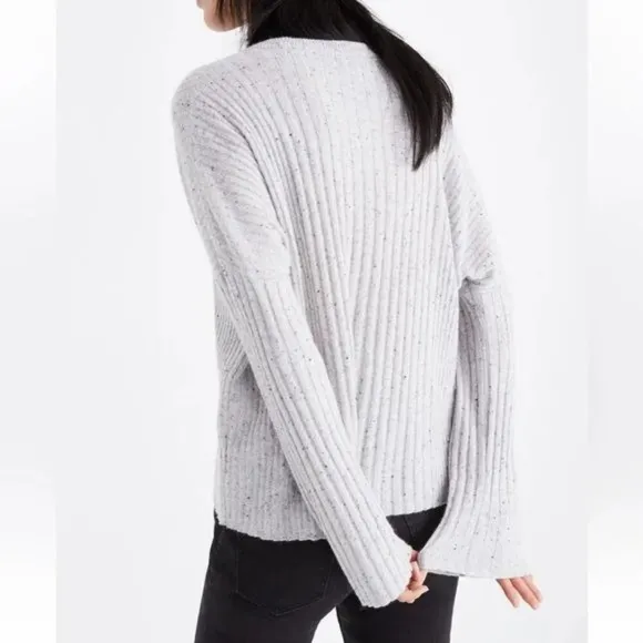 MADEWELL | Soft Grey Relaxed Crew Neck Sweater | XL