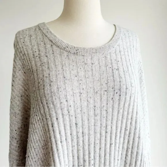 MADEWELL | Soft Grey Relaxed Crew Neck Sweater | XL