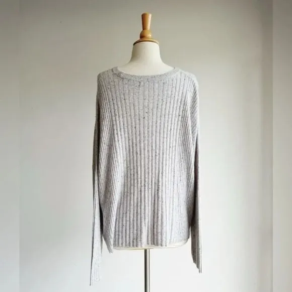 MADEWELL | Soft Grey Relaxed Crew Neck Sweater | XL