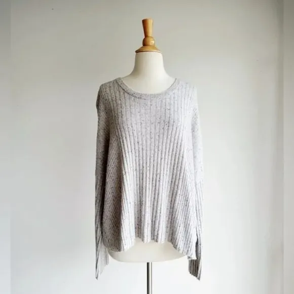 MADEWELL | Soft Grey Relaxed Crew Neck Sweater | XL