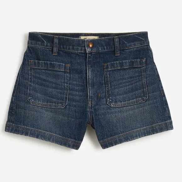 Madewell The Denim Emmett Patch Pocket Shorts in Archbald Wash Size 29. NWT