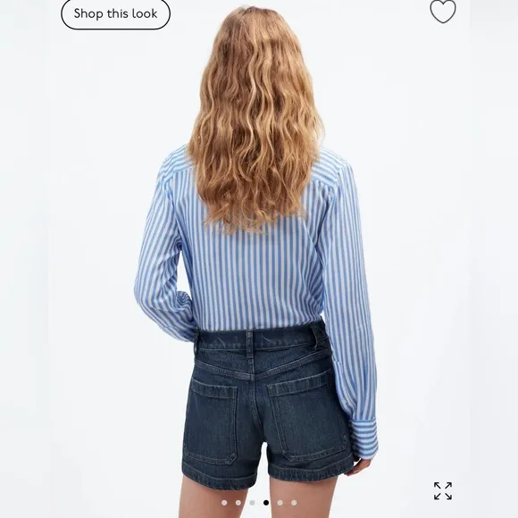 Madewell The Denim Emmett Patch Pocket Shorts in Archbald Wash Size 29. NWT