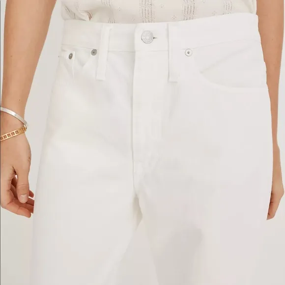 Madewell White Dad Jeans