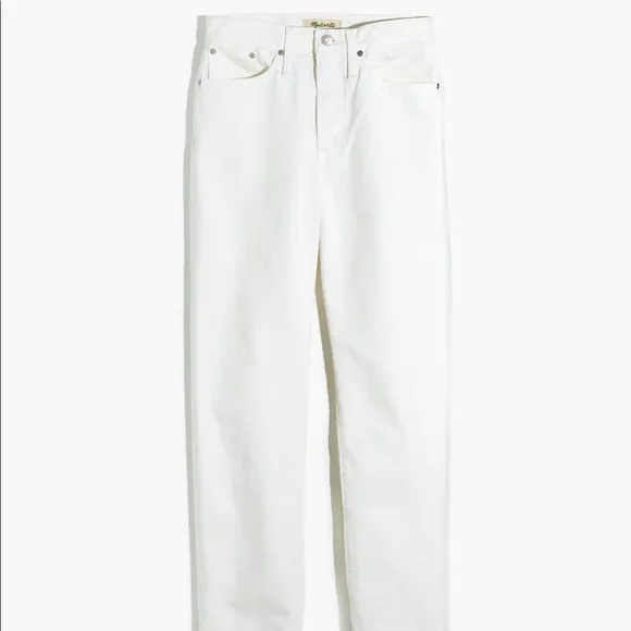 Madewell White Dad Jeans