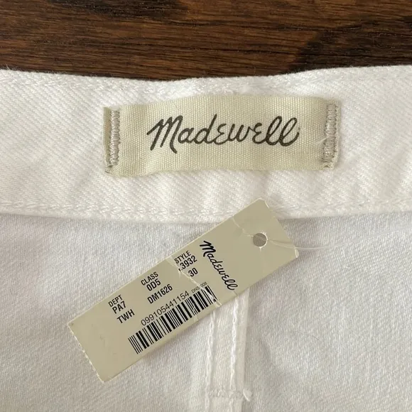 Madewell White Dad Jeans