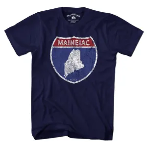 Maineiac Highway Sign T-Shirt