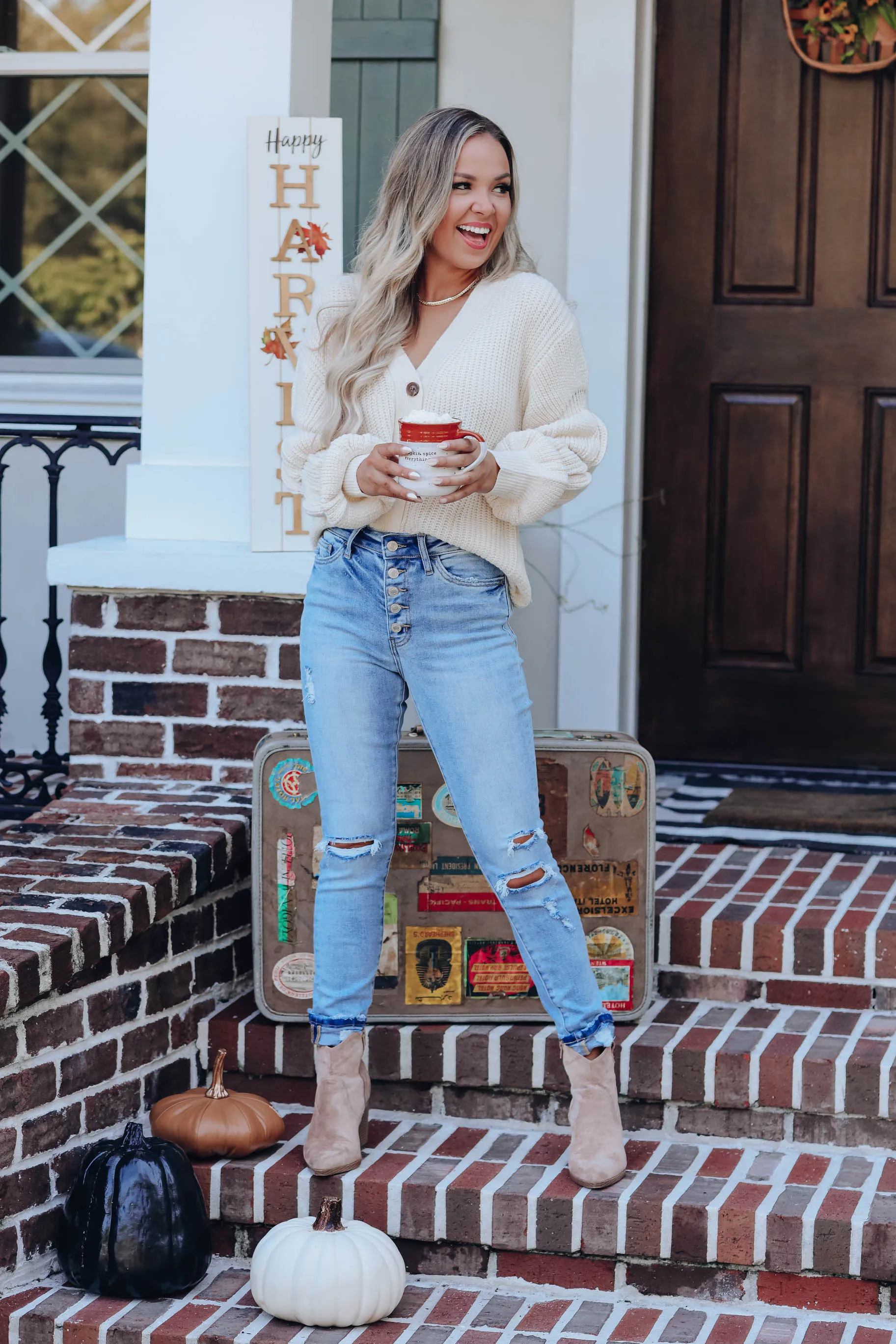Mamaluke Button Front Cardigan