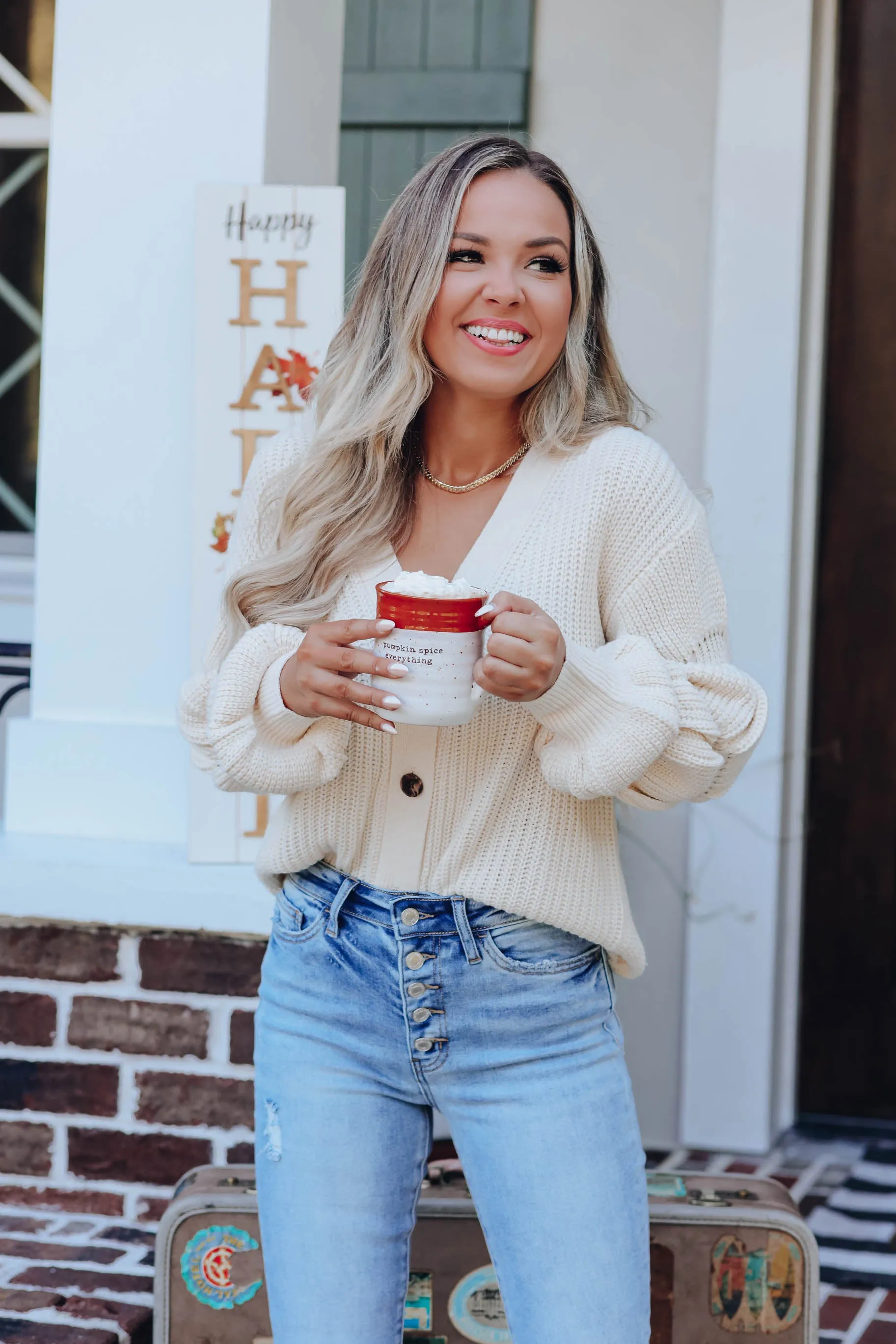 Mamaluke Button Front Cardigan