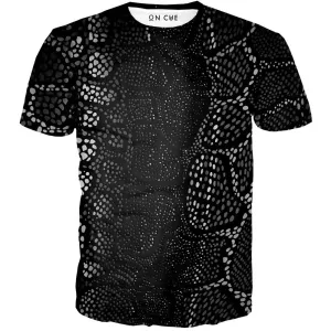 Many Dots Black T-Shirt