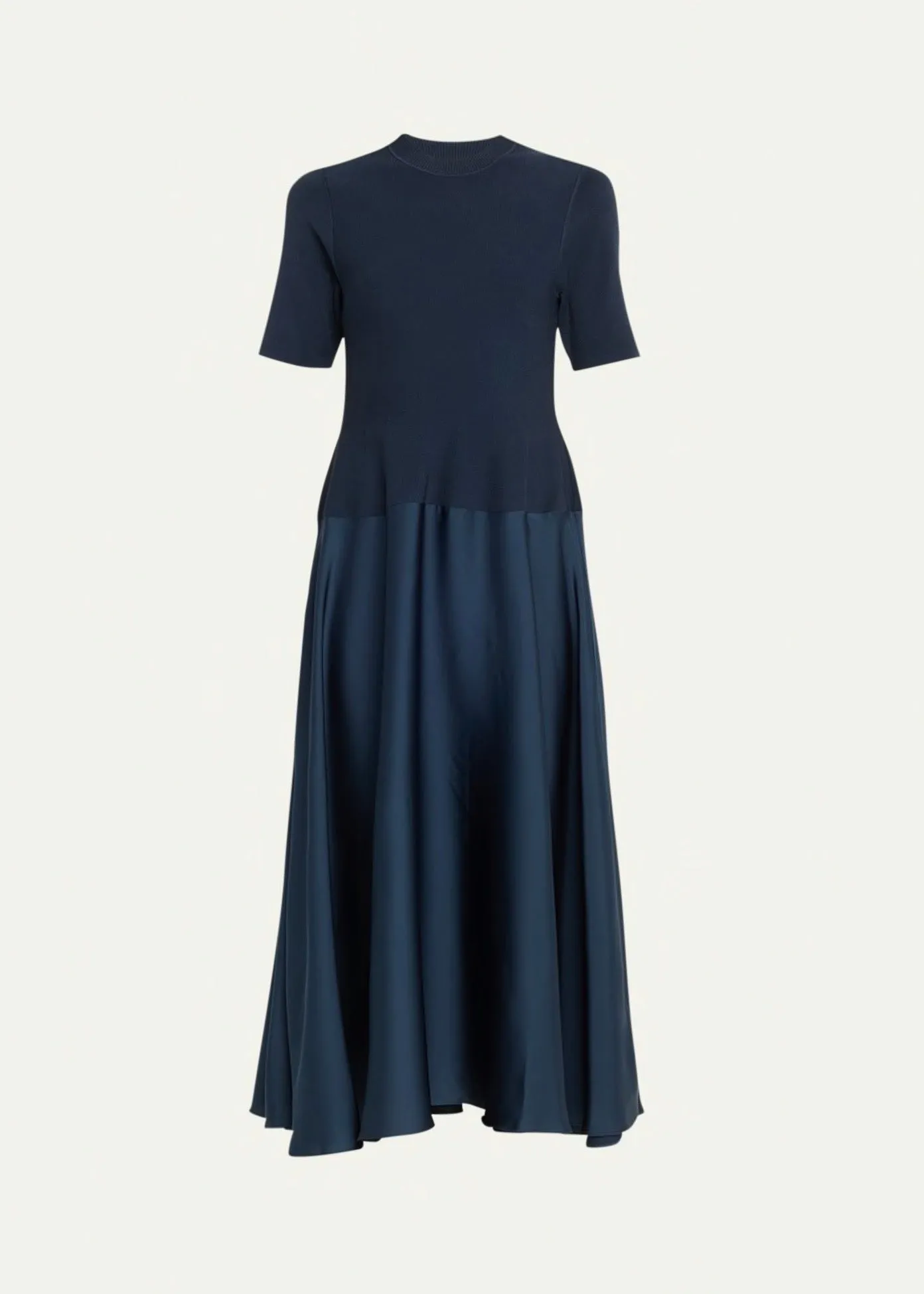 Marionne Short Sleeve Crewneck Midi Dress