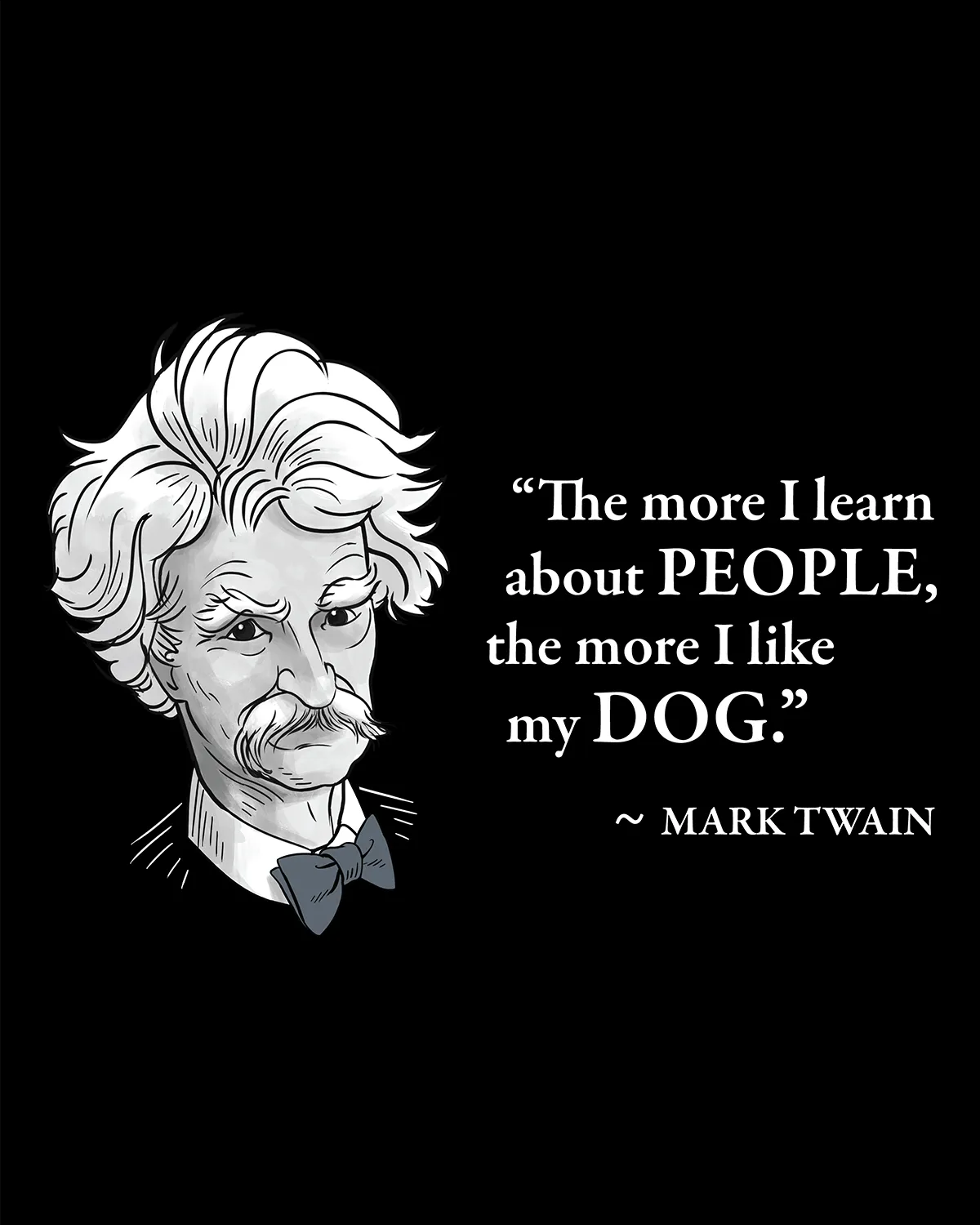 Mark Twain on Dogs - Men's Edition