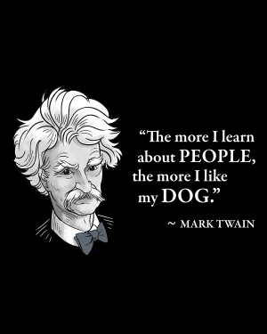 Mark Twain on Dogs - Men's Edition