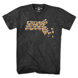 Massachusetts Beer Glasses T-Shirt