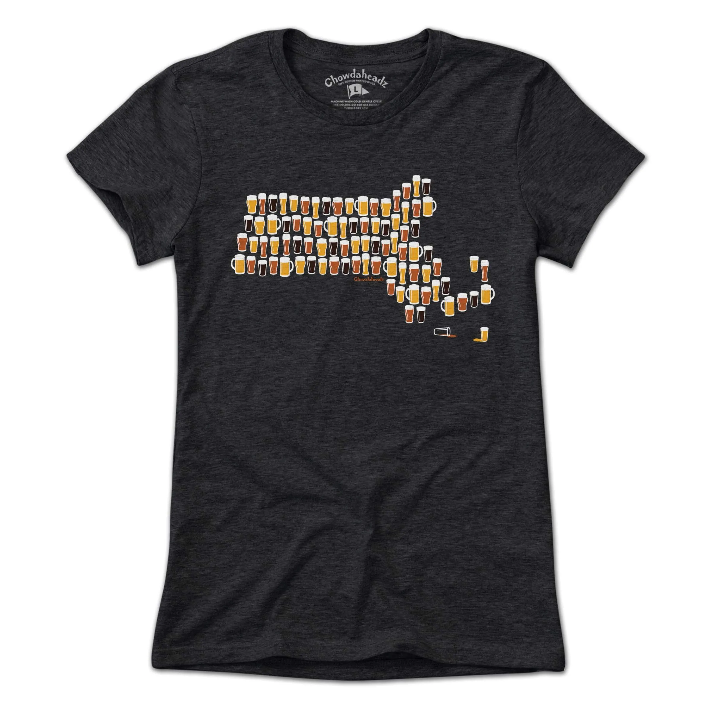 Massachusetts Beer Glasses T-Shirt