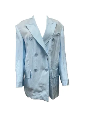 Max Mara Women's Light Blue Zelig Fashion Oversized Jacket NWT