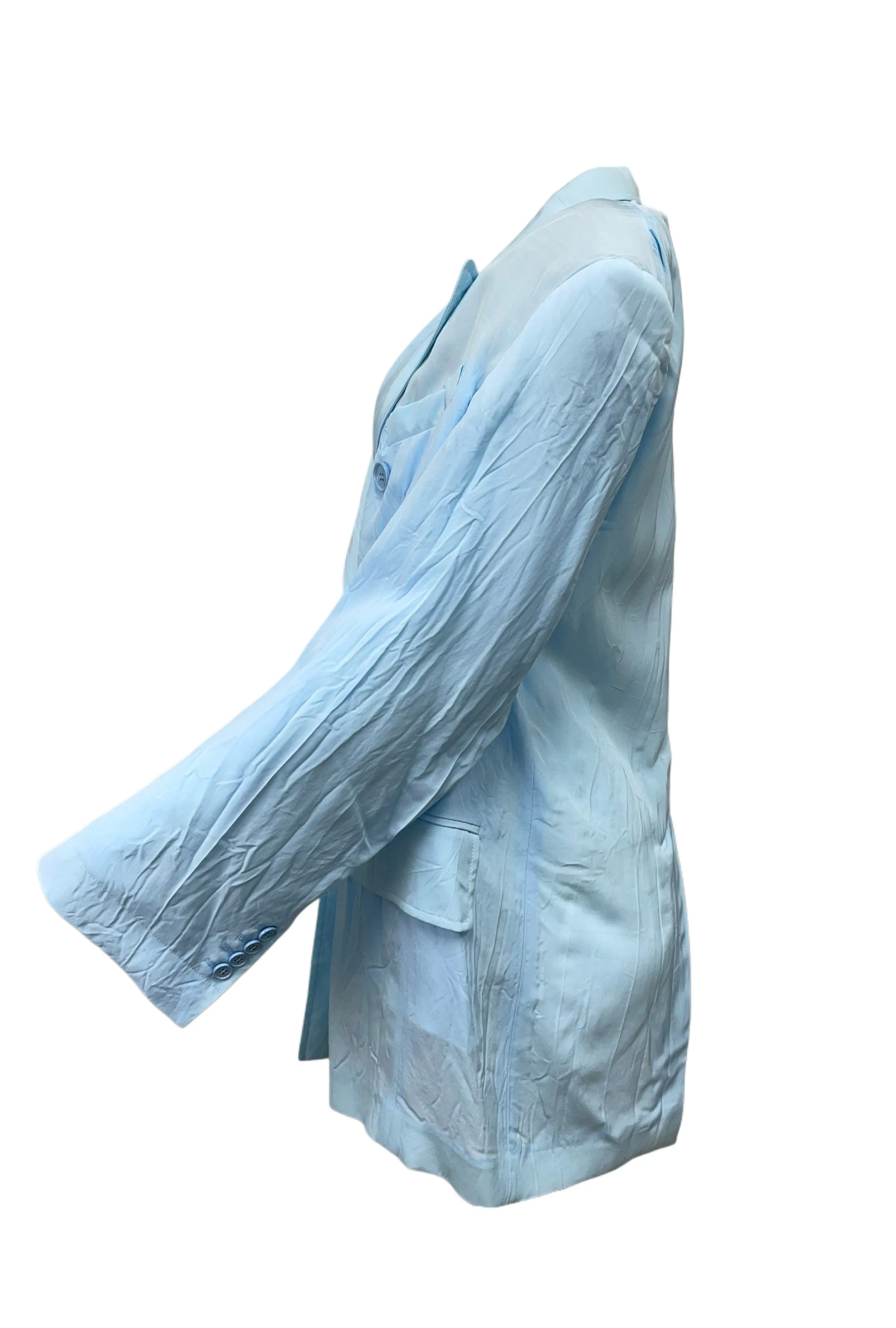 Max Mara Women's Light Blue Zelig Fashion Oversized Jacket NWT