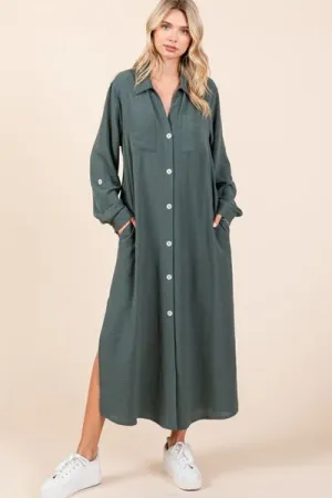 Maxi Dress Goals Button Down Maxi Dress