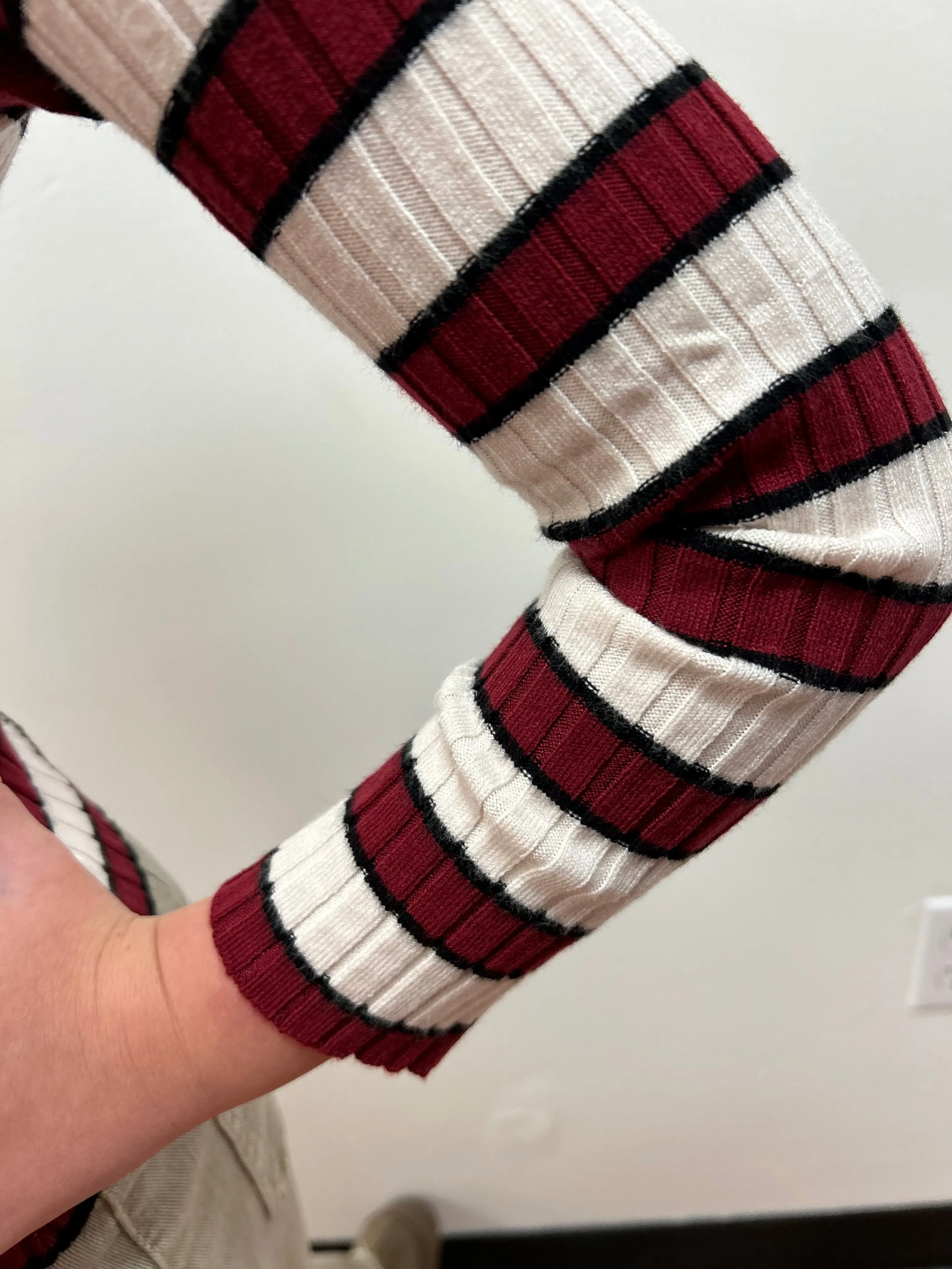 Mayoral Girls Ribbed Mock Neck Sweater