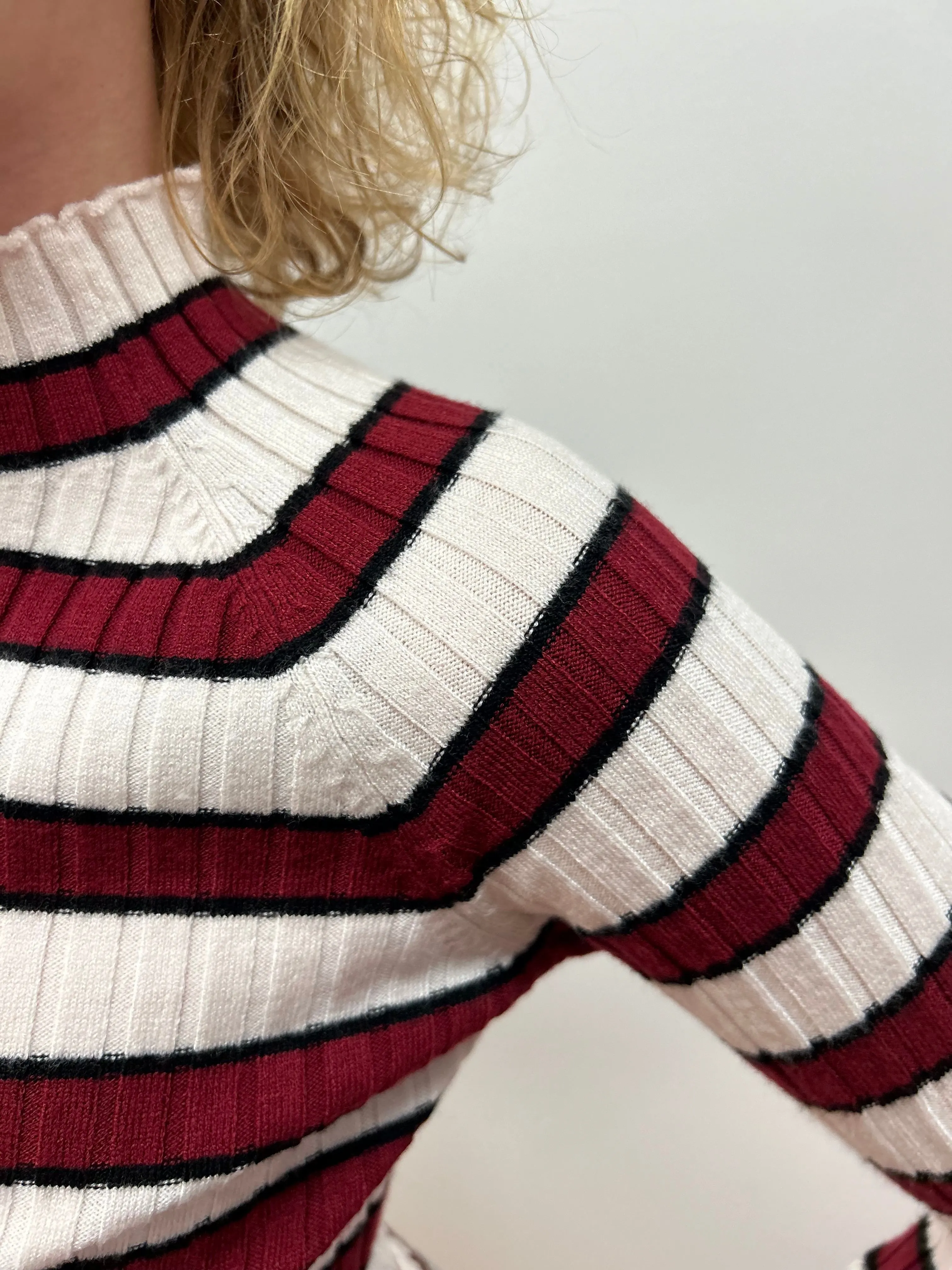 Mayoral Girls Ribbed Mock Neck Sweater