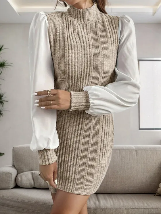Mayra® | Stylish fall ribbed sweater dress for women
