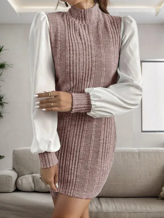 Mayra® | Stylish fall ribbed sweater dress for women