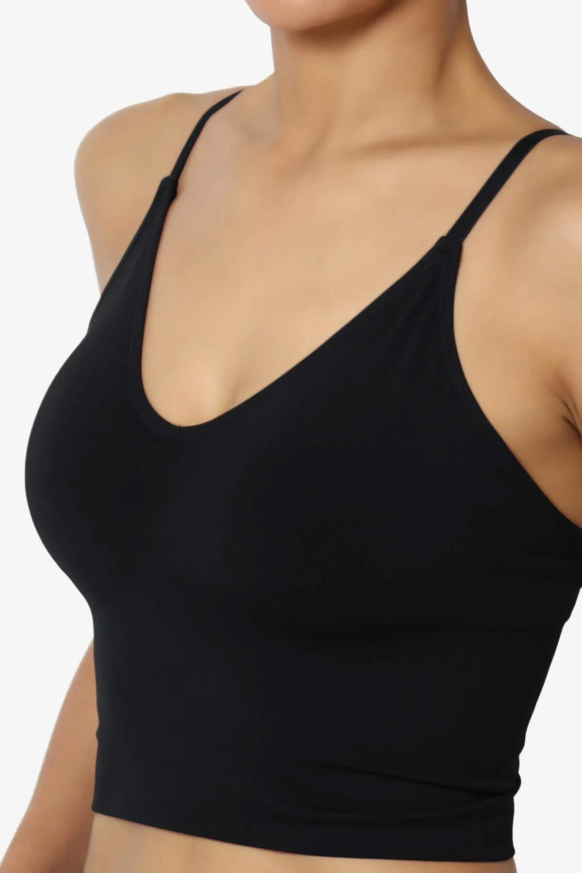 Melena Cross Back Triangle V-Neck Crop Cami