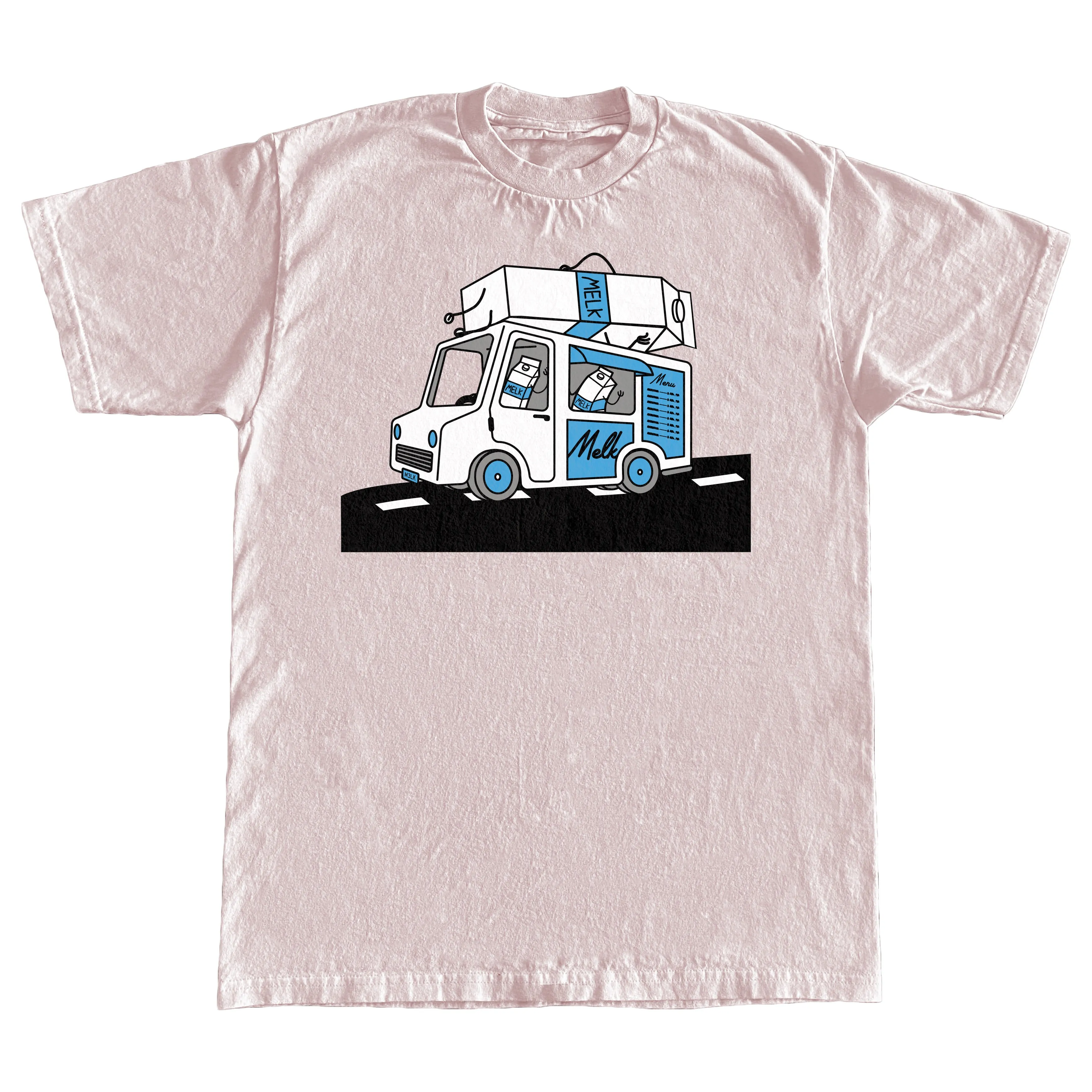 MELK TRUCK SHIRT (LIGHT PINK)