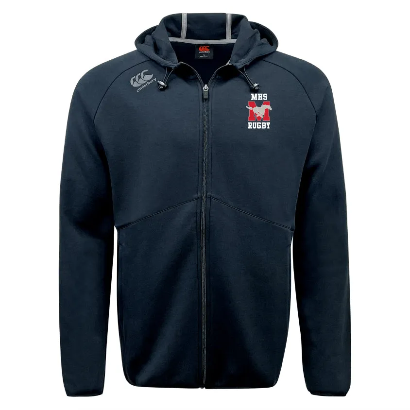 Memorial High School Tempo Vapodri Full-Zip Hoodie by Canterbury