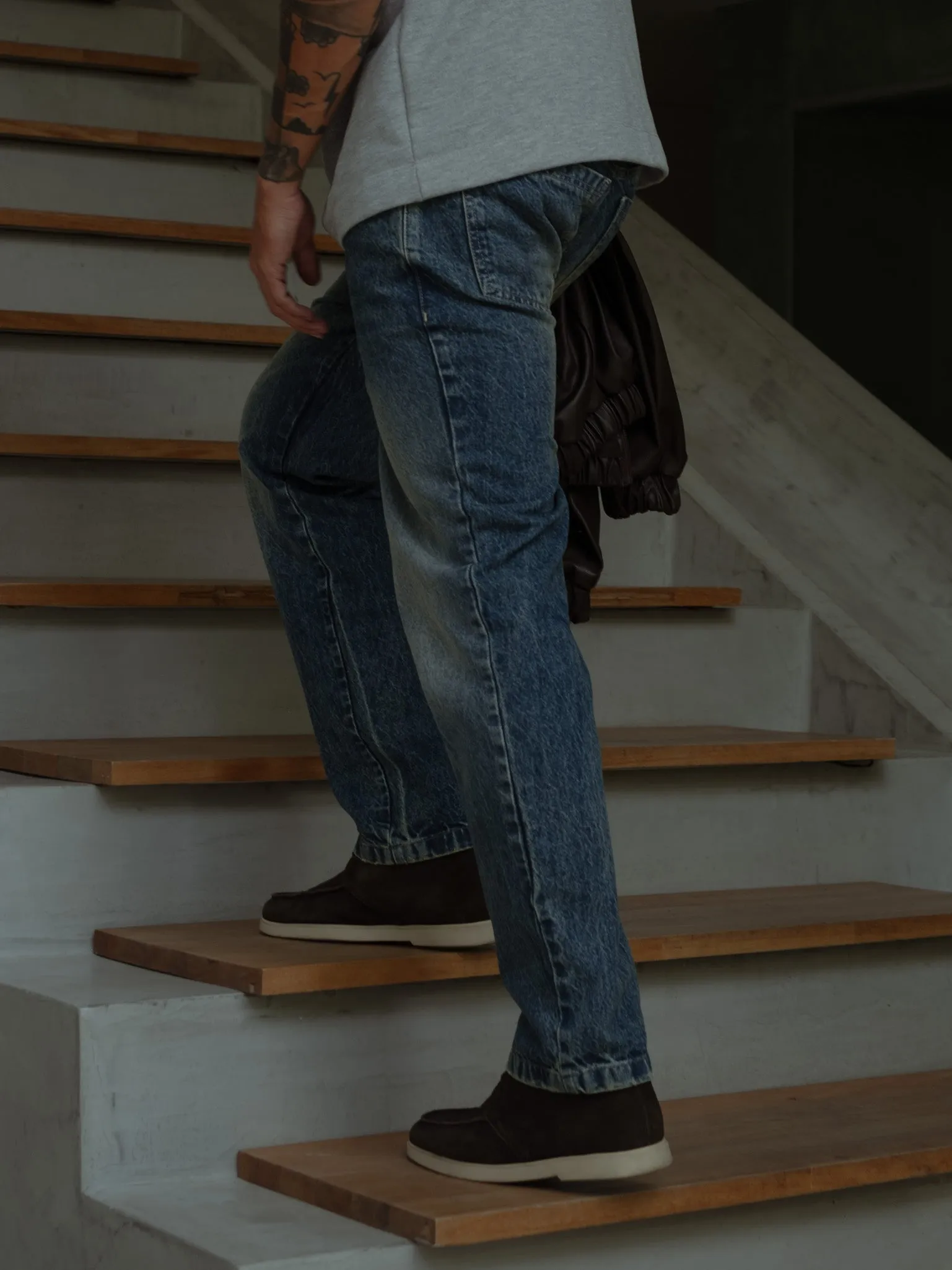 MEN RIGHT FIT JEAN - VINTAGE BLUE 20S