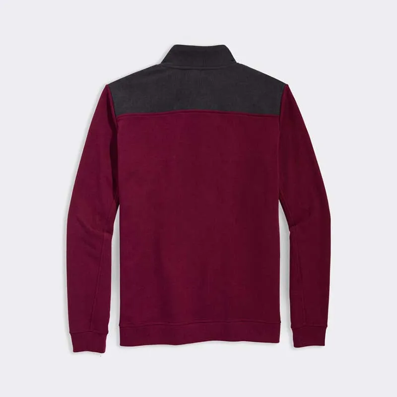 Men's Corduroy Shoulder Shep Quarter Zip Pullover