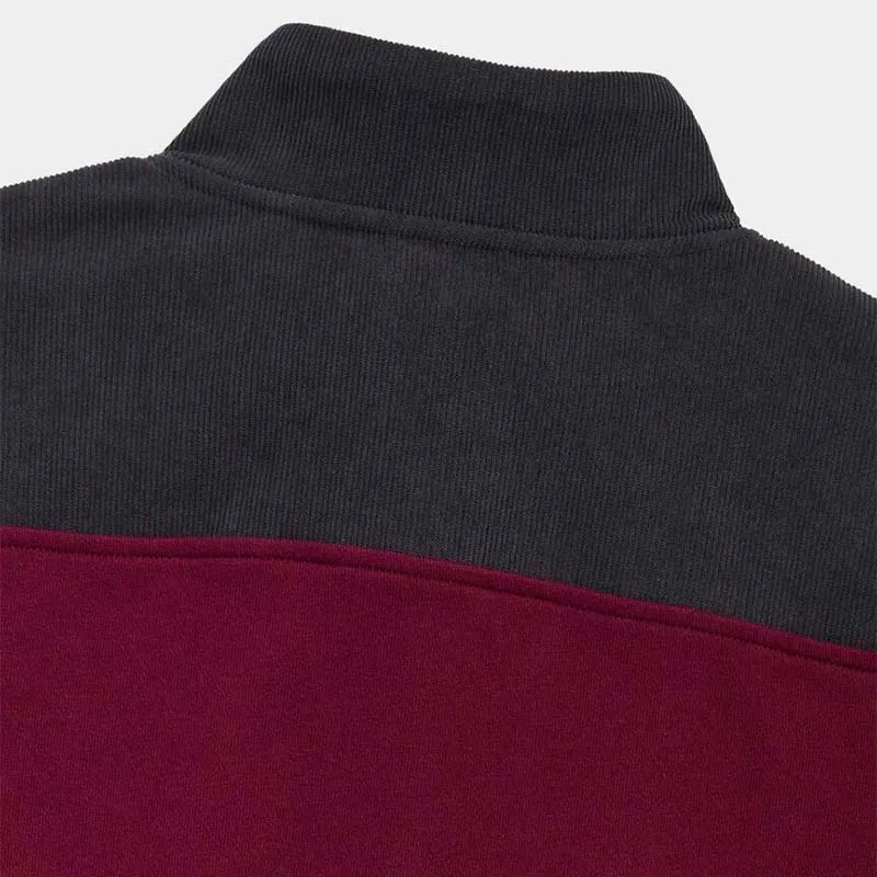 Men's Corduroy Shoulder Shep Quarter Zip Pullover