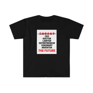 Men's Fitted Short Sleeve Tee (Black Love Rocks Original Design - The Future)