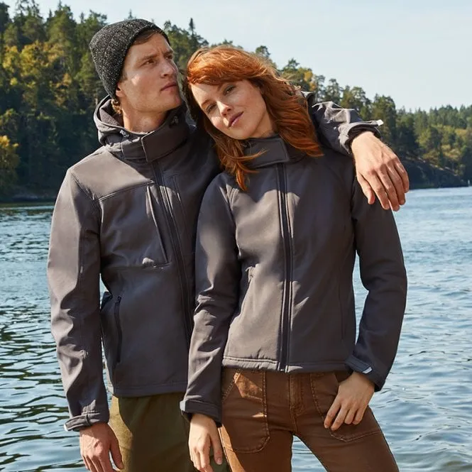 Men's hooded softshell jacket