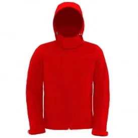 Men's hooded softshell jacket