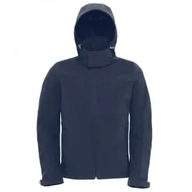 Men's hooded softshell jacket