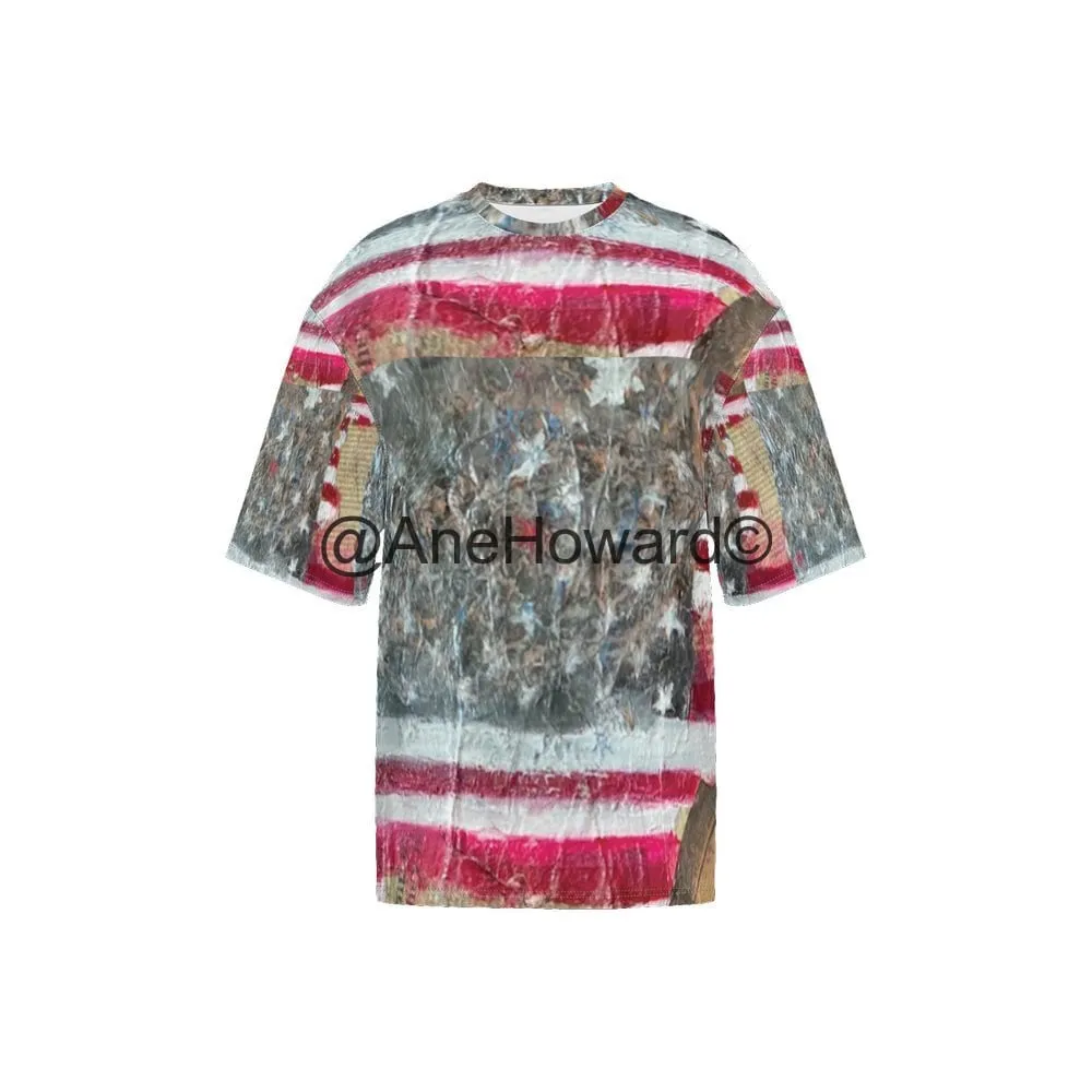 Men’s Oversized Short-Sleeve T-Shirt FLAG