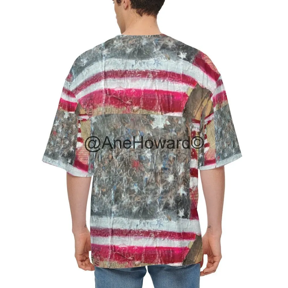 Men’s Oversized Short-Sleeve T-Shirt FLAG