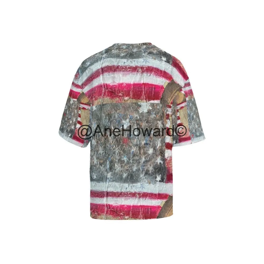Men’s Oversized Short-Sleeve T-Shirt FLAG