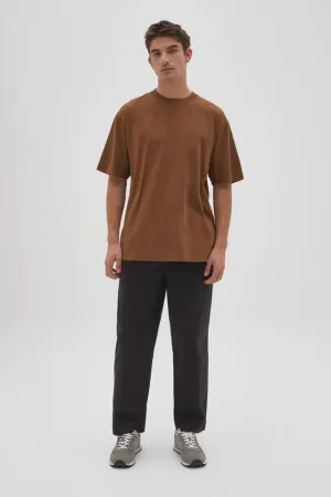 Mens Oversized Tee Burnt Ochre