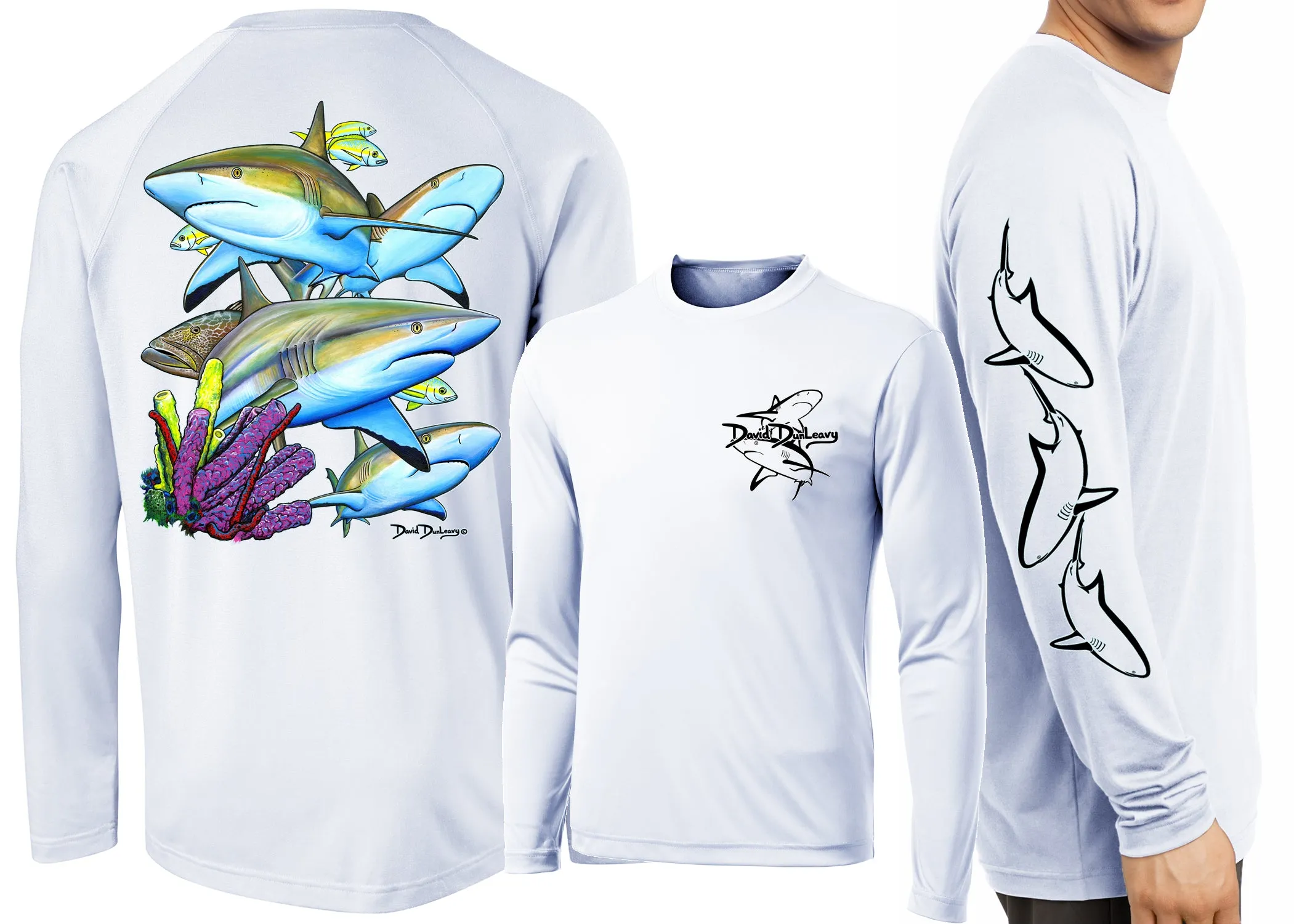 Men’s Performance Caribbean Reef Sharks Long Sleeve