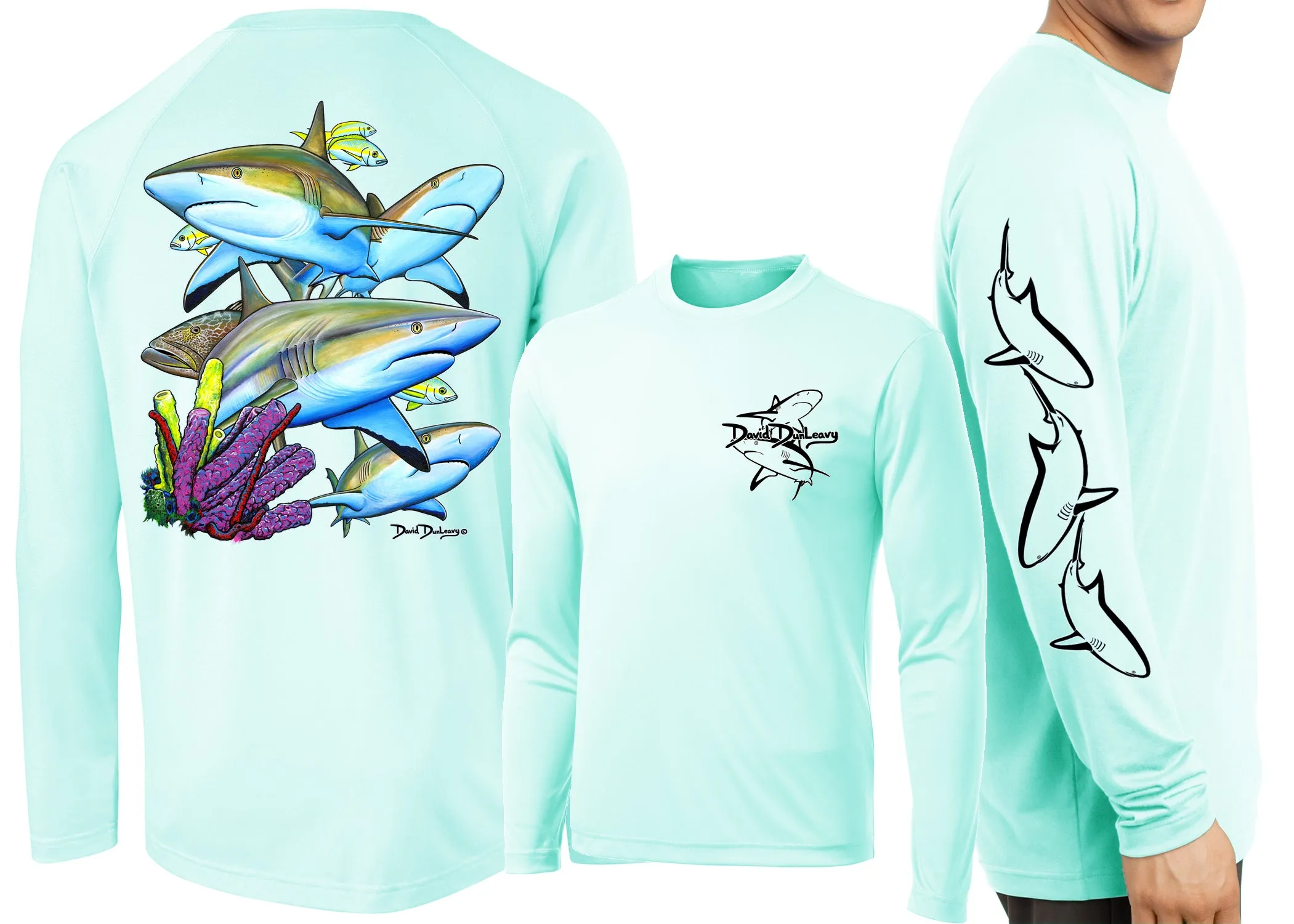 Men’s Performance Caribbean Reef Sharks Long Sleeve