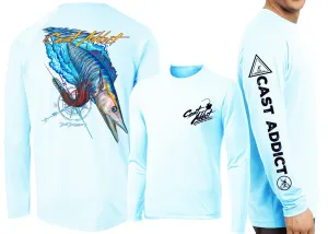 Men’s Performance Cast Addict Wahoo Long Sleeve