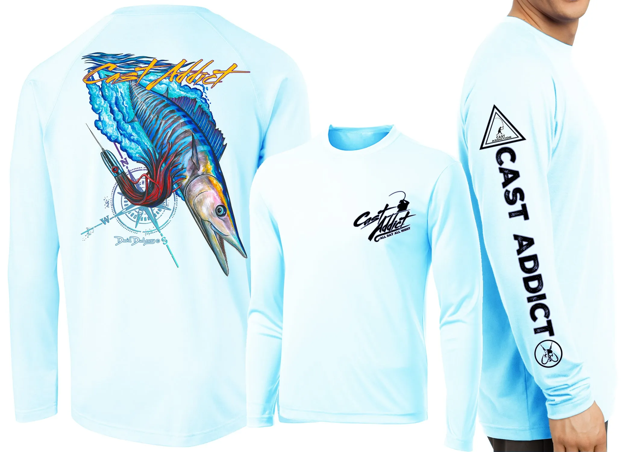 Men’s Performance Cast Addict Wahoo Long Sleeve